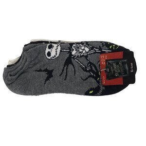 The Nightmare Before Christmas No Show Ankle Socks 5 Pack Jack Skellington Goth